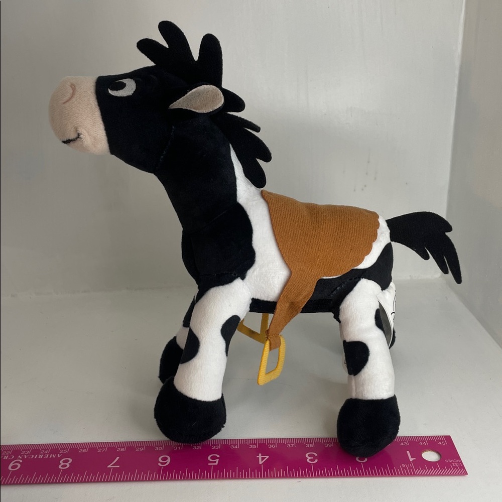 Toy Story 8” Bullseye Black & White Race Horse Plush.